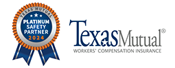  Texas Mutual platinum safety partner award!